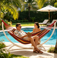 Hamac d'extérieur portable pour camping, balançoire suspendue pour jardin, patio, cour, plage, voyage, pique-nique