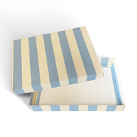 Boîte en carton de qualité supérieure avec couvercle et base pliables rapidement, impression et taille personnalisées pour l'emballage de costumes, solution de vente en gros