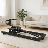 Máquina de remo con barra en T de acero de alta resistencia, plataforma de remo tipo Landmine con carga de placas para entrenamiento de fuerza de espalda, equipo de fitness para gimnasio en casa