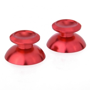 EXtremeRate Metal Aluminum Red Thumbsticks Joystick Analog Thumb Stick for <b>PS4</b> <b>Controller</b> - Product Image 1