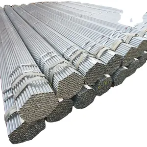 Tubo de aço galvanizado por imersão a quente, tubo de ferro galvanizado, tubo de aço galvanizado revestido de zinco