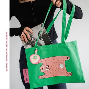 Bolsa de Mano de Algodón de Alta Calidad de 16 Pulgadas, Bolsa de Compras Ecológica con Estampado, Bolsas de Compras para Mujer con Etiqueta y Logotipo - Product Image 2