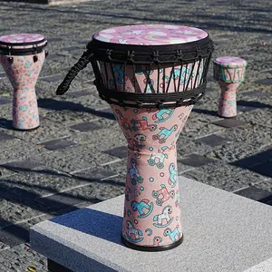 กลอง Djembe เครื่องดนตรีขนาดมาตรฐานแอฟริกันกลองมือ