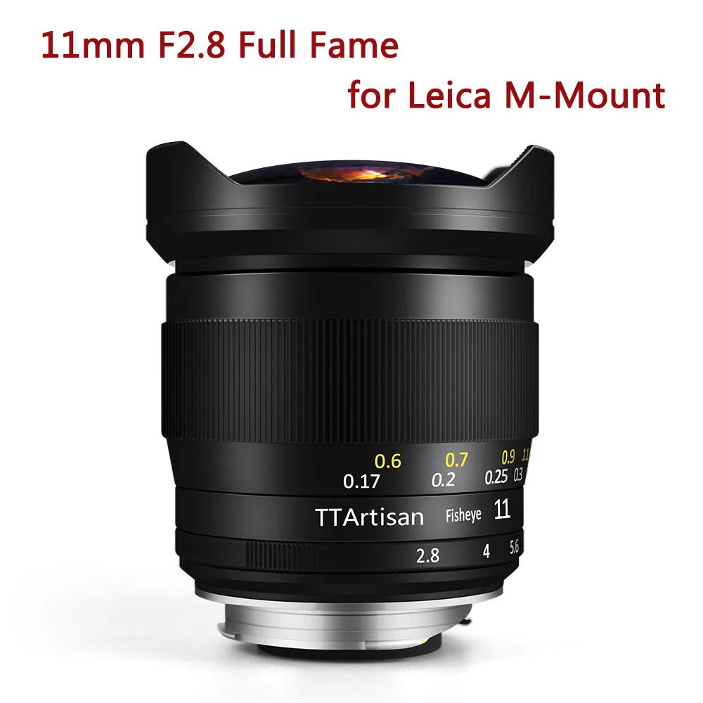 TTArtisan 11mm F2.8 para lente de la cámara Leica M-montaje en la fama la lente de ojo de pez Leica M montaje M240 M3 m6 M7 M8 M9 M9p M10 cámara Lente