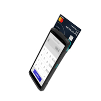 Terminal POS inteligente móvil Bluetooth inalámbrico 1D/2D/NFC con Android 10 de 2 + 16GB con escáner de código de barras, con escáner de código de barras, 2 + 16GB
