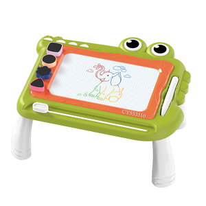 Bunte lösch bare magnetische Doodle Board pädagogische Kunststoff-Skizze Schreib block für Kinder Mal box verpackt - Product Image 1