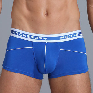 Productos únicos para <span class=keywords><strong>comprar</strong></span> comodidad de bambú 95% ángulo plano ropa interior para hombre boxer shorts precios - Product Image 1