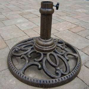 Marbre <span class=keywords><strong>Fonte</strong></span> Plastique Rond Rempli d'Eau Plage Jardin Résine Soleil Extérieur Parapluie <span class=keywords><strong>Parasol</strong></span> Base avec Roues PLUS DESIGN - Product Image 4