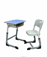 Combinaisons de bureaux et de chaises en métal pour les écoles primaires, ensembles scolaires pour les salles de classe des écoles primaires