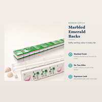 Jeu de Mahjong Riviera : Tuiles Tropicales, Palmiers, Parasol, Verre de Mer – Jeu de Table de Voyage