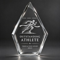 Trophée en cristal personnalisé Neelpure 199808 pour compétition scolaire sportive, plaque de récompense pour équipe de championnat d'athlétisme, cadeau pour médaille sportive