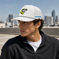 Gorra de Golf de 5 Paneles con Bordado 2D, Logotipo Personalizado, Alta Calidad, MOQ Bajo, Hebilla Metálica Ajustable, Secado Rápido, Transpirable, para Hombre