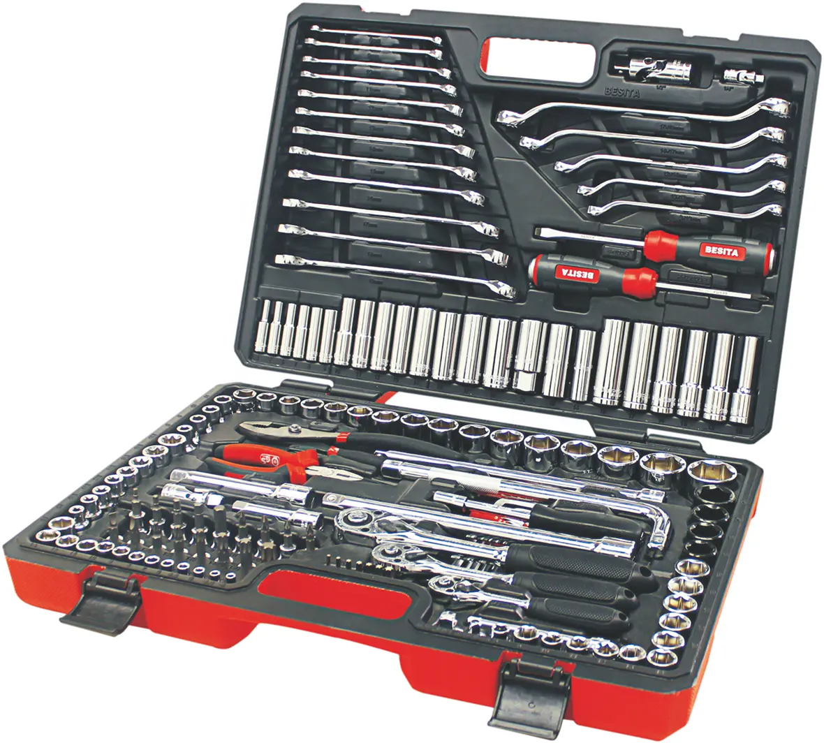 BESITA high quality 150pcs auto repair tools socket wrench hand tool set