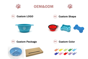 Ciotola per Alimenti per Animali Domestici con Ventose in Silicone Funzionali Personalizzate, Tappetino per Lisciare per Cani e Gatti - Product Image 6