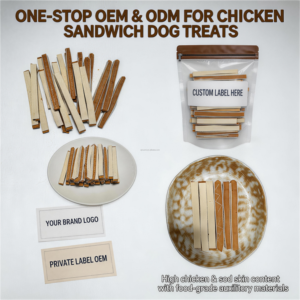 Bandes de viande de poulet et de saumon pour chiens, riches en protéines, sans céréales, naturelles, pour l'entraînement, vente directe fabricant - Product Image 5