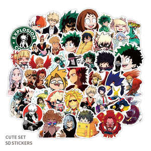 50 Pegatinas <span class=keywords><strong>de</strong></span> PVC Impermeables con Dibujos Animados <span class=keywords><strong>de</strong></span> Anime, con Personajes como Bunny Girl, Luffy, Goku, Dan Da Dan, Jujutsu Kaisen, Uzumaki - Material <span class=keywords><strong>de</strong></span> Papel - Product Image 5