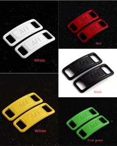 Fabricant personnalisé vente en gros <span class=keywords><strong>AF1</strong></span> Dubraes Tag 20 couleurs lacets d'étiquette lacets de verrouillage chaussures lacets de logo de marque en métal - Product Image 4