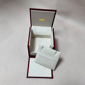 Custom Logo Double Door PU Leather Watch Jewelry Combo Box Multi‑Function Watch <b>Ring</b> <b>Storage</b> Gift Box - Product Image 4