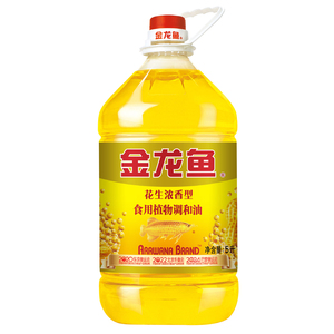 亚洲小吃精龙鱼花生味蔬菜调和油5L家用大桶实惠食用油 - Product Image 1