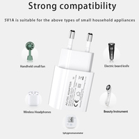 Adaptor Dinding USB Satu Port 5V 1A Shenzhen Lvxiangyuan, Colokan EU, Pengisi Daya Kubus untuk Rumah dan Perjalanan, Bersertifikasi CE RoHS ERP REACH