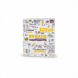 Korean Fast Food Paper Box 235ml Custom Logo Recyclable For Snacks - Product Image 1