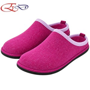 Soft Comfortable <b>Women's</b> <b>Wool</b> Felt <b>Slippers</b> Non Slip Latex Coated Sole Warm House <b>Slippers</b> for Winter Home Living Room - Product Image 3