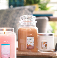 Glazen pot geurkaars lang brandende natuurlijke aromatherapie huisgeur binnenhuisdecoratie cadeau groothandel