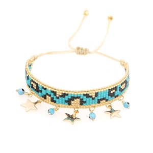 Go2boho Bracelets léopard pour les femmes mauvais œil <span class=keywords><strong>lune</strong></span> étoile charme bijoux bracelet Miyuki - Product Image 1