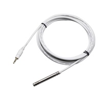 Sonde capacitive étanche en acier inoxydable avec connecteur jack 3,5 mm pour capteur de température et d'humidité (-55 à 125°C) pour la surveillance industrielle