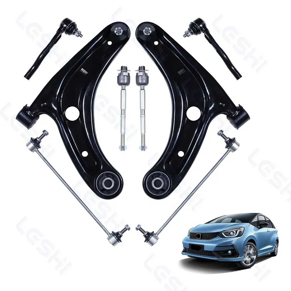 Leshi Kit Suspensi Lengan Kendali Ujung Rak Bola, Suku Cadang Otomotif untuk Honda Jazz Fit GD1 GD3 GD6 GD8 2003 - 2008