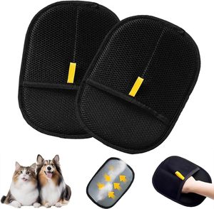 Pet Grooming <b>Cat</b> Hair Removal Glove for Clothes Bed Mat <b>Sofa</b> Pet Hair Remover Glove Pet Massage Cleaning Deshedding Glove - Product Image 1