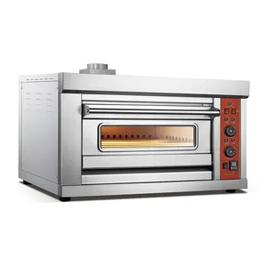 定制烘箱2层2托盘电动烤箱商业甲板面包烘焙烘箱