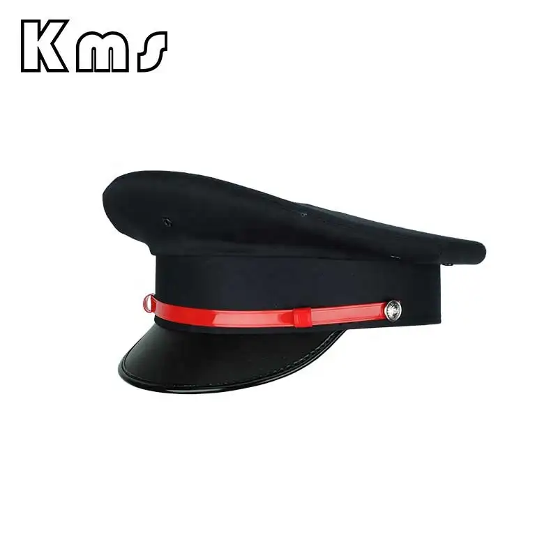 KMS 주문 도매 직업적인 형식적인 선장 조정가능한 모자 육군 경찰 의식 군 전술상 장교 모자