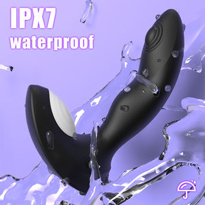 S-Hande Vibrating <span class=keywords><strong>Prostate</strong></span> Massager Rechargeable Silicone Butt Plug Wireless untuk Pria - Product Image 3