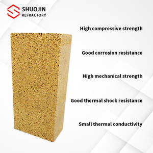 Preisgünstige Aluminium-Mullit-Bauxit-MgO-Feuerfeste Ziegelsteine für Pizzaöfen Feuerfester Block mit Muster - Product Image 6