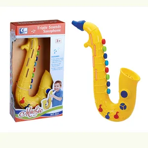 Bebê música iluminação saxofone elétrico som e luz jogando brinquedos infantis de instrumento musical