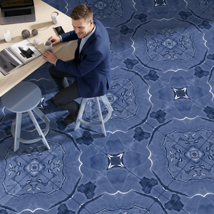 Blue Book Match 24x48 Inch Glossy Book Match Porcelain Tiles 60x120cm Luxury Marble Collection - Product Image 2