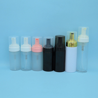 Emballage cosmétique, flacons en plastique PET à pulvérisation fine, finition blanche gravée à l'acide, 120 ml/100 ml/250 ml, toner, bouchon supérieur en disque argenté, soins de la peau