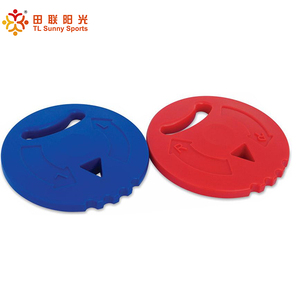 Entrenamiento de atletismo para niños 400g disco de lanzamiento de goma suave para equipo deportivo escolar de enseñanza de campo de pista - Product Image 5