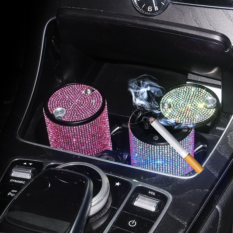 Bling Crystal Diamond Smoking Cup Holder Storage Ash Tray | Feng Qin Morden Luxury | Alibaba.com