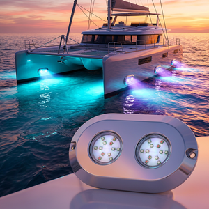 WEIKEN 12V 120W 316 SS Marine Sous-Marine LED Lumière pour Bateau Piscine Blanc Chaud Pur Blanc Bleu Vert <span class=keywords><strong>RGB</strong></span> - Product Image 1