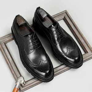 Zapatos <span class=keywords><strong>de</strong></span> Hombre Hechos a Mano en Color Marrón para Bodas, Negocios, Punta en Pico, Oxford, Vestimenta Formal, Nuevo Diseño 2025, Cuero Lujoso, Todas las Temporadas - Product Image 6