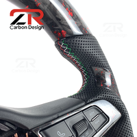 Volant en fibre de carbone forgé sur mesure pour Alfa Romeo Giulia Stelvio Quadrifoglio Veloce 2014-2020, style course
