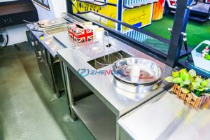 Elektrischer Fast-Food-LKW Mobiler Lebensmittel wagen Anhänger/Hot <span class=keywords><strong>Dog</strong></span> Verkaufs wagen Eis Push Cart von <span class=keywords><strong>Polly</strong></span> - Product Image 6