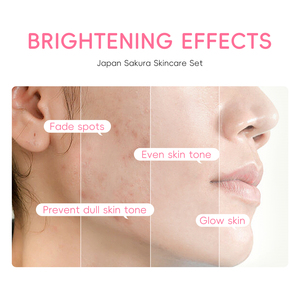 Set de Cuidado Facial LAIKOU Sakura 3 Piezas Hidratante Reduce Líneas Finas Ilumina el Tono de la Piel con Crema para Ojos y Sérum - Product Image 2