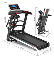 Équipement de fitness pour la maison, mini tapis de course électrique intelligent inclinable, pliable, avec écran LED, capacité de 120 kg, construction en acier
