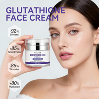 Crème Visage Format Voyage au Glutathion, Niacinamide et Acide Hyaluronique – Hydratation Intense, Anti-Taches Brunes, Anti-Oxydation, Éclaircissante