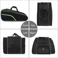Sac à raquettes professionnel personnalisé en polyester, grande capacité, portable, imperméable, pour tennis et paddle
