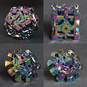 Ayoyoe nouveau Rubik's Cube métal dés 7 pièces ensemble Dragon et jeu de société souterrain métal dés personnalisation - Product Image 6