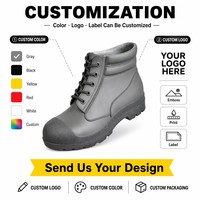 Sepatu Boots Safety Pria Anti Air PVC Desain Tali, Pelindung Baja Anti-Hantaman Anti-Tusuk untuk Pabrik dan Bengkel